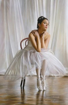 印象派 Painting - 白のバレエ